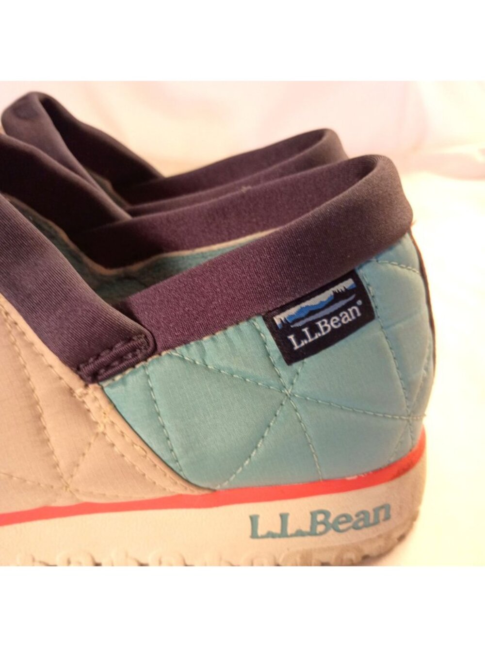 L.L.Bean Ultralight PrimaLoft Slip On Shoes Blue Waterproof Women Size 10 - Picture 9 of 11
